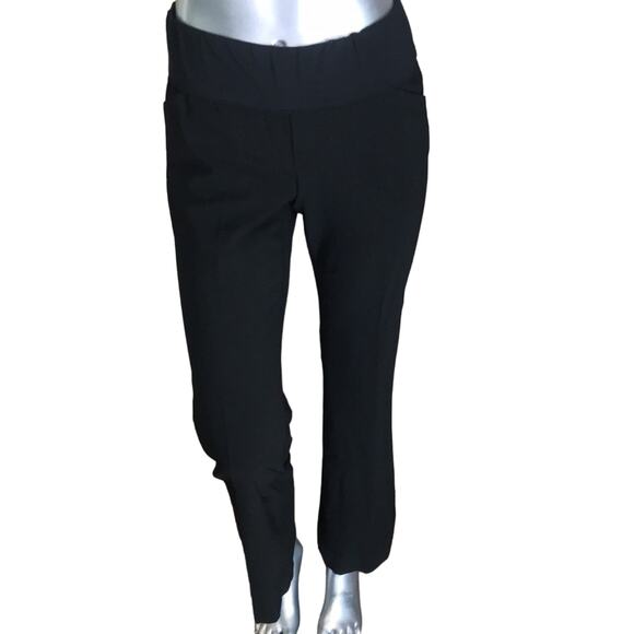 Gap Maternity Perfect Trouser Pull On Black Pants Women's Size 2R - Picture 3 of 7